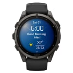 Garmin Fenix 9 47mm Carbon Gray DLC Titanium-Color Smartwatch w/ Built-In Flashlight, AMOLED Display, Black Silicone Band 010-04762-10 - Additional Image 8