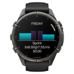Garmin Fenix 9 Pro 43mm Carbon Gray DLC Titanium Smartwatch w/ Built-In Flashlight, AMOLED Display, Black-Pebble Gray Silicone Band 010-04335-15 - Additional Image 7