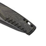 Tekto F3 Charlie Black D2 Blade Damascus G10 Handle Black Accents Drop Lock Fine Edge Folding Knife F3R-G1MX-D2BK1-A1 - Additional Image 4