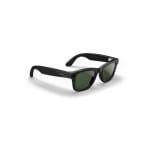 Ray-Ban Meta Wayfarer Shiny Black Transitions Graphite Green 0RW4012-601/1M-50