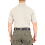 First Tactical Men's Performance Short Sleeve Polo Silver Tan 112509-065 - Additional Image 3