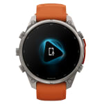 Garmin Fenix 9 Pro 47mm Titanium Smartwatch w/ inReach, AMOLED Display, Autumn Orange-Spark Orange Silicone Band 010-04336-00 - Additional Image 5
