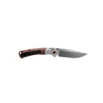 Benchmade Mini Crooked River AXIS Clip-Point Stud Gray Aluminum Wood Knife 15085-2