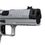 Sig Sauer P211 Quicksilver 9mm 4.4" Bbl Compensator SAO Fiber Optic SIG-LOC PRO BLK/SLV Pistol w/(1) 23rd, (2) 21rd Mags, & Magwell 211F-9-GTO-SILVER - Additional Image 3