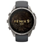 Garmin Fenix 9 Pro 47mm Titanium Smartwatch w/ Built-In Flashlight, AMOLED Display, Graphite-Black Silicone Band 010-04336-25 - Additional Image 1