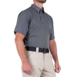 First Tactical Men's V2 Pro Performance Short Sleeve Shirt Wolf Grey 112012-036 - Additional Image 5
