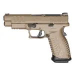 Springfield Armory XD(M) Elite 10mm 4.5" Bbl FDE Optic Ready Handgun w/ Fiber Optic Sights, TacRack RS, 2x16rd Mags XDME94510FHCOSP - Additional Image 3