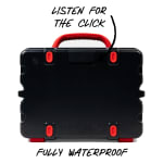 Turtlebox GameDay Series 2.0 Original Outdoor Bluetooth Speaker w/ Party Mode, Waterproof, 25hr Battery, Black/Scarlet TB-ORIG-G3-BLK-RED-RED-2 - Additional Image 3