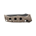 Benchmade Auto Adamas Magnacut 63-65HRC Drop-point Serrated 3.78" Knife w/Desert Tan G10 Handle 2750SGY-05 - Additional Image 1