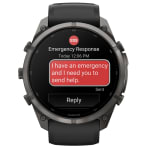 Garmin Fenix 9 Pro 51mm Carbon Gray DLC Titanium Smartwatch w/ inReach, AMOLED Display, Black-Pebble Gray Silicone Band 010-04337-10 - Additional Image 6