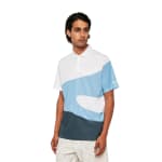 Oakley Men's Stonewash Blue M Golf Oakley Reduct Wave Polo FOA404357-6EK-M - Additional Image 3