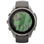 Garmin Fenix 9 Pro 47mm Titanium Smartwatch w/ inReach, Solar Display, Pebble Gray-Silver Gray Silicone Band 010-04338-00 - Additional Image 13