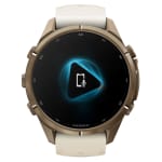 Garmin Fenix 9 Pro 43mm Autumn Gold Titanium Smartwatch w/ Built-In Flashlight, AMOLED Display, Cream-French Gray Silicone Band 010-04335-25 - Additional Image 5