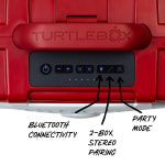 Turtlebox GameDay Series 2.0 Original Outdoor Bluetooth Speaker w/ Party Mode, Waterproof, 25hr Battery, Crimson/White TB-ORIG-G3-CRIM-WHT-CRIM-2 - Additional Image 4