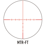 March X "High Master" 10-60x56mm SFP MTR-FT Reticle 1/8MOA 6Level Illum Riflescope w/Middle Wheel D60HV56TI-MTR-FT - Reticle Image 1