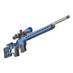 Bergara Premier Series Competition Elite 6mm GT 1:7.5 5/8x24 26" Bbl Flat Trigger Elite Chassis Titanium Blue Rifle w/(1) 12rd Mag BPR35-6GT - Additional Image 5