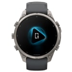 Garmin Fenix 9 Pro 47mm Titanium Smartwatch w/ inReach, AMOLED Display, Graphite-Black Silicone Band 010-04336-20 - Additional Image 5