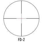 March Compact Tactical 2.5-25x42mm SFP FD-2 Reticle 0.1MIL 6Level Illum Riflescope D25V42TIML-FD-2 - Reticle Image 1