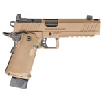 Springfield Armory 1911 DS Prodigy 9mm 5"Bbl Coyote Brown Handgun w/AOS Plate, U-Notch Trit Sights, Comp, 1x17rd & 1x20rd Mags PH9119AOSCB-COMP - Additional Image 4