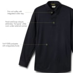 First Tactical Men's V2 Pro Performance Long Sleeve Shirt Midnight Navy 111015-729 - Additional Image 4