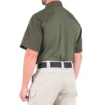First Tactical Men's V2 Pro Performance Short Sleeve Shirt Olive Drab Green 112012-830 - Additional Image 2