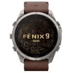 Garmin Fenix 9 Pro 51mm Titanium Smartwatch w/inReach Premium,AMOLED Display, Walnut Leather Band & Pebble Gray-Silver Gray Silicone Band 010-04337-40 - Additional Image 1
