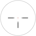 Colt Optics VMR 1-8x28 34mm FFP QR-19 MOA BDC Duplex Ranging Reticle Telescopic Black Riflescope w/CR2032 Battery V107-101 - Reticle Image 1