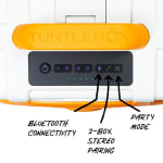 Turtlebox GameDay Series 2.0 Original Outdoor Bluetooth Speaker w/ Party Mode, Waterproof, 25hr Battery, White/Orange TB-ORIG-G3-WHT-ORG-ORG-2 - Additional Image 4