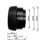 Meopta Twist-Up Eye Cup for Optika HD 8x42 & 10x42 Binoculars, Black 1048593 - Additional Image 1