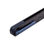 Tekto F2 Bravo Black D2 Blade Forged Carbon Handle Blue Titanium Accents Fine Edge Folding Knife F2R-CCBK-D2BK1-A2 - Additional Image 4