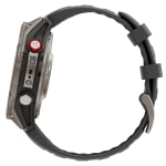 Garmin fenix 8 Pro 47 mm AMOLED Sapphire Titanium w/Graphite/Black Silicone Band GPS Smartwatch 010-03198-10