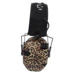 Walker's Razor Slim Electronic Muff Leopard Print Electronic Ear Ear Muffs GWP-RSEM-LEO