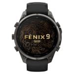 Garmin Fenix 9 Pro 47mm Carbon Gray DLC Titanium Smartwatch w/ Built-In Flashlight, AMOLED Display, Black-Pebble Gray Silicone Band 010-04336-15 - Additional Image 1