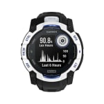 Garmin Limited Edition Instinct 3 - 50mm Solar Whitestone w/Black/Bolt Blue Silicone Band Smartwatch 010-02935-03