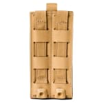First Tactical Tactix Media Large 500D Nylon Coyote Pouch 3x6.25x1" w/ 2 Hooked Lynx Attachments 180017-060-1SZ - Additional Image 1