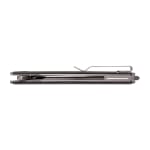 Tekto F1 Alpha Silver D2 Blade Forged Carbon Handle Silver Accents Fine Edge Folding Knife F1R-CCBK-D2SI1-A4 - Additional Image 2