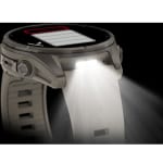 Garmin Fenix 9 43mm Titanium-Color Smartwatch w/ Built-In Flashlight, AMOLED Display, Fog Gray Silicone Band 010-04761-00 - Additional Image 12