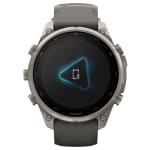 Garmin Fenix 9 Pro 47mm Titanium Smartwatch w/ inReach, Solar Display, Pebble Gray-Silver Gray Silicone Band 010-04338-00 - Additional Image 9