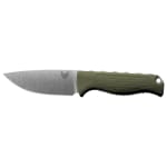 Benchmade Steep Country Fixed Blade Drop-Point Dark Olive Santoprene Knife 15006-01