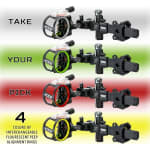 CBE CX5 Carbon Sight 5 Pin .019 Right Hand CBE-CX5-5-19 - Additional Image 3