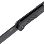 Tekto F1 Alpha Black D2 Blade Forged Carbon Handle Blue Accents Fine Edge Folding Knife F1R-CCBK-D2BK1-A2 - Additional Image 4