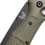 Benchmade Claymore 154CM Stainless Steel 60-62HRC Tanto 3.6" Knife w/Ranger green Grivory Handle 9071BK-03 - Additional Image 3