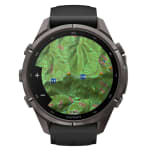 Garmin Fenix 9 Pro 43mm Carbon Gray DLC Titanium Smartwatch w/ inReach, AMOLED Display, Black-Pebble Gray Silicone Band 010-04335-10 - Additional Image 9