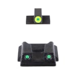 Ameriglo Trooper Sight Set w/ Green Tritium Rear & Green Tritium Dot with LumiGreen Outline Front for S&W Bodyguard 2.0 SWBG-822 - Additional Image 1
