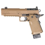 Springfield Armory 1911 DS Prodigy 9mm 5"Bbl Coyote Brown Handgun w/AOS Plate, U-Notch Trit Sights, Comp, 1x17rd & 1x20rd Mags PH9119AOSCB-COMP - Additional Image 7