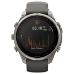 Garmin Fenix 9 Pro 47mm Titanium Smartwatch w/ Solar Display, Pebble Gray-Silver Gray Silicone Band 010-04338-05 - Additional Image 3