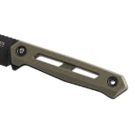 Tekto X1 Black MagnaCut Drop Point Blade OD Green G10 Handle Black Accents Fine Edge Fixed Knife X1R-G10OD-MCBK1-A1 - Additional Image 3
