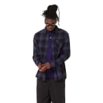 Oakley Men's Black/Graphite/Amethyst Lifestyle Podium Plaid Ls Flannel FOA402573-9QX - Additional Image 3