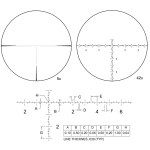 March FX PRS Wide Angle 5-42x56mm G2 FFP FML-WBR Reticle 0.1MIL Non-Illum Riflescope w/Writable Turrets D42HV56WFML-G2-FML-WBR - Reticle Image 1
