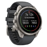 Garmin Fenix 9 Pro 47mm Titanium Smartwatch w/ inReach, AMOLED Display, Graphite-Black Silicone Band 010-04336-20 - Additional Image 2